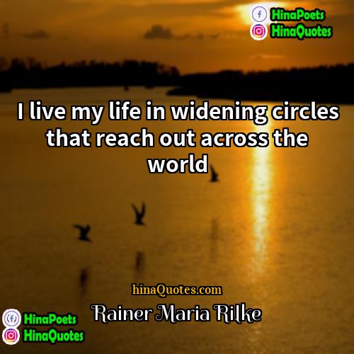 Rainer Maria Rilke Quotes | I live my life in widening circles